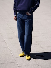 self. Dark Blue Barrel Jeans - Image 2 of 7