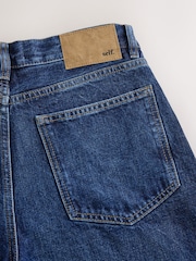 self. Dark Blue Barrel Jeans - Image 6 of 7