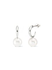 Nuanță argintie - Dinny Hall Toro Pearl Drop Hoops - Imaginea 2 din 3