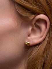 Goldfarben - Dinny Hall Iceni Warrior Stud Earrings - Bild 1 von 3