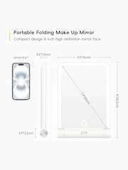 Eko White iMira Foldable Travel LED Mirror - Image 5 of 5