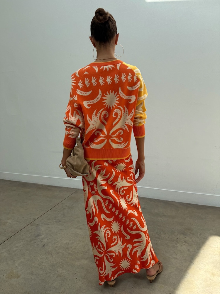 Never Fully Dressed Orange Cairo Dorris Skirt - Image 2 of 5