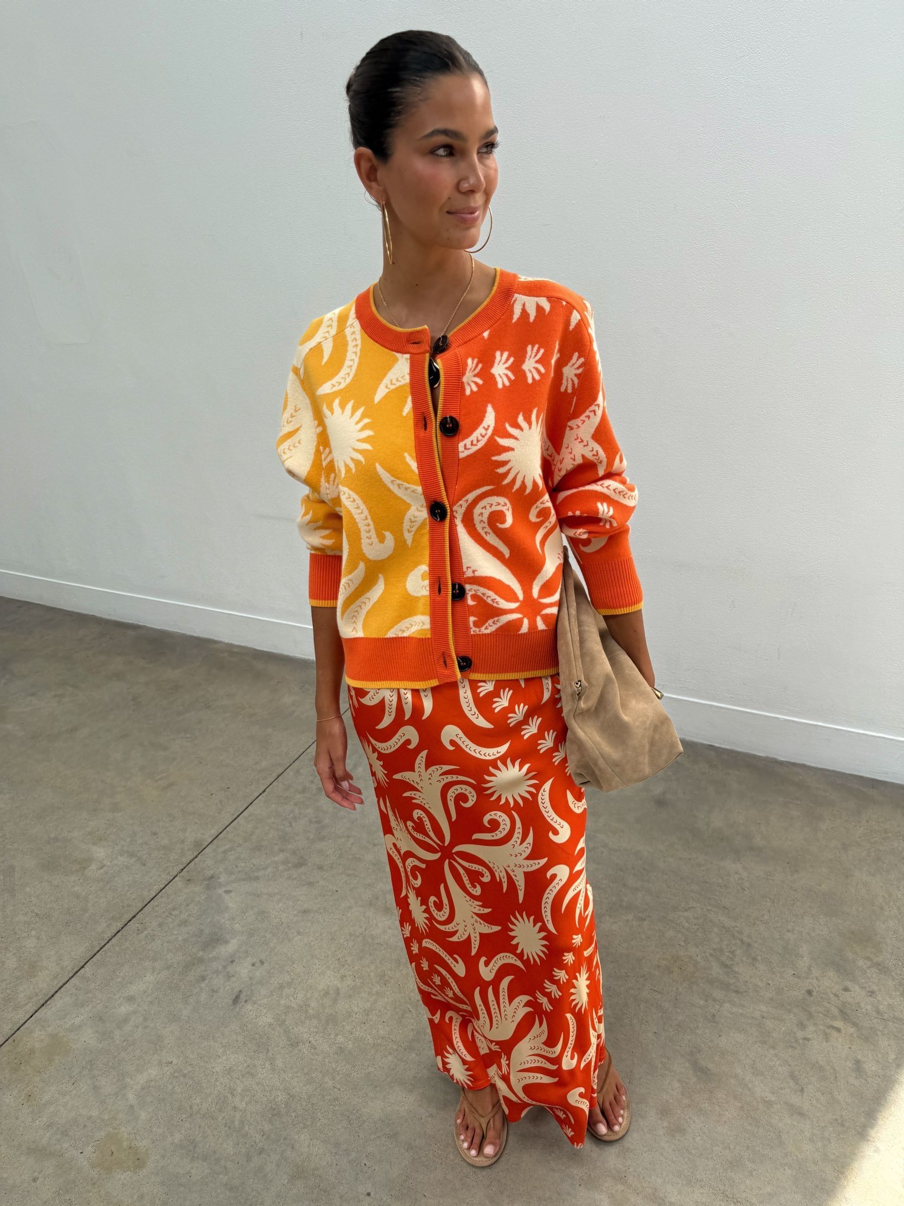 Buy Never Fully Dressed Orange Cairo Dorris Maxi Skirt from the