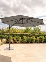 Kettler Taupe Grey Luna 3.0m Round Cantilever Parasol - Image 1 of 6