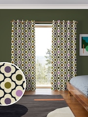 Orla Kiely Multi Mauve Spot Flower Made to Measure Curtains - Image 1 of 8