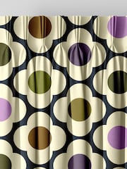 Orla Kiely Multi Mauve Spot Flower Made to Measure Curtains - Image 5 of 8