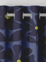Orla Kiely Indigo Wildflower Made to Measure Curtains - Image 7 of 9