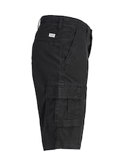 JACK & JONES Junior Black Relaxed Fit Cargo Shorts - Image 3 of 3
