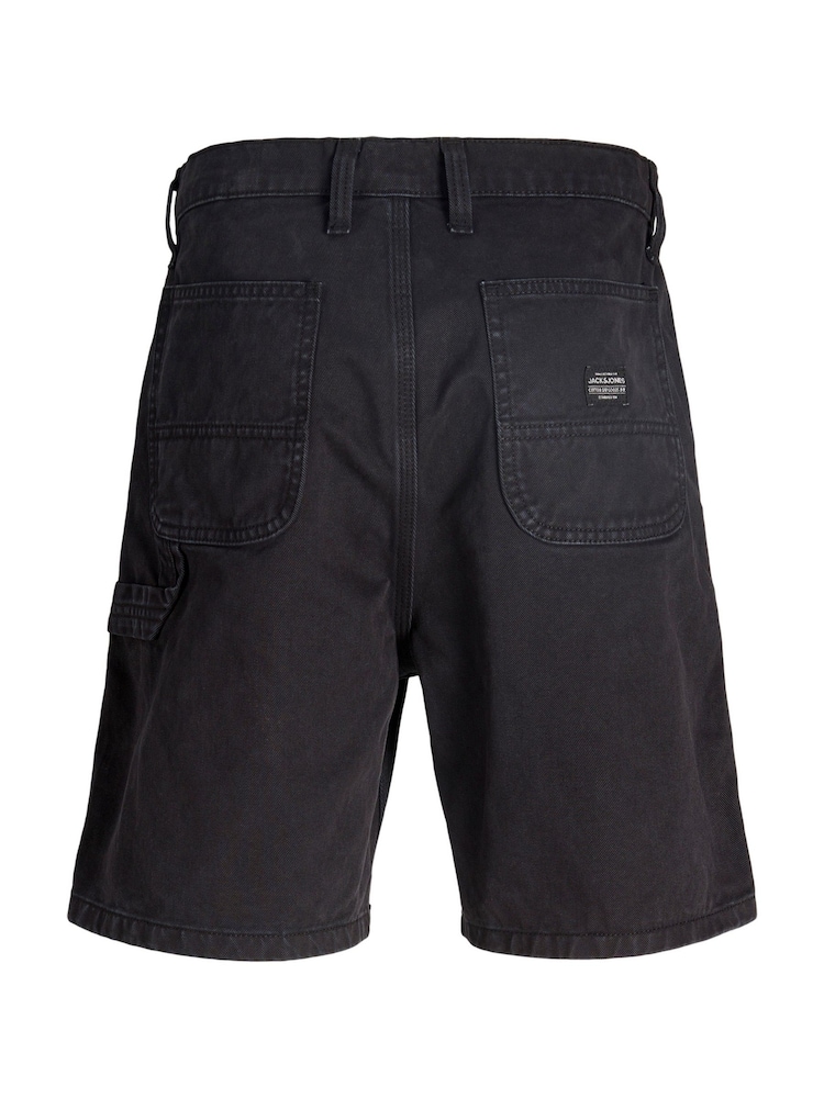 JACK & JONES Junior Black Carpenter Worker Shorts - Image 6 of 6