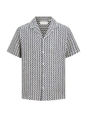 JACK & JONES JUNIOR Blue Patterned Crochet Shirt - Image 5 of 5