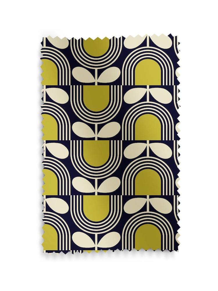 Orla Kiely Navy Striped Tulip Made to Measure Blinds - Image 6 of 6