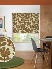 Orla Kiely Coffee Wildflower Made to Measure Blinds - Image 1 of 6
