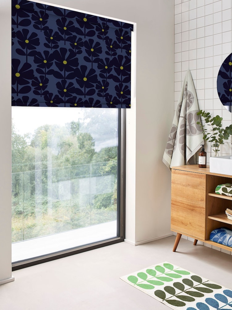 Orla Kiely Indigo Wildflower Made to Measure Blinds - Image 2 of 6