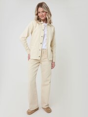 Threadbare Cream Belted Denim Jacket - Image 3 of 6