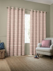 Emily Bond Spiced Red Gingham Made to Measure Curtains - Image 2 of 9