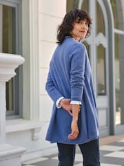 Pure Collection Blue Gassato Swing Long Sleeve Cardigan - Image 2 of 3