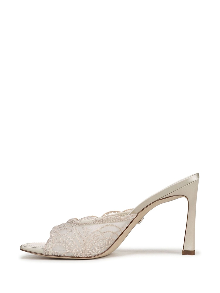 Sam Edelman Cream Iva Regular Fit Slides - Image 2 of 8