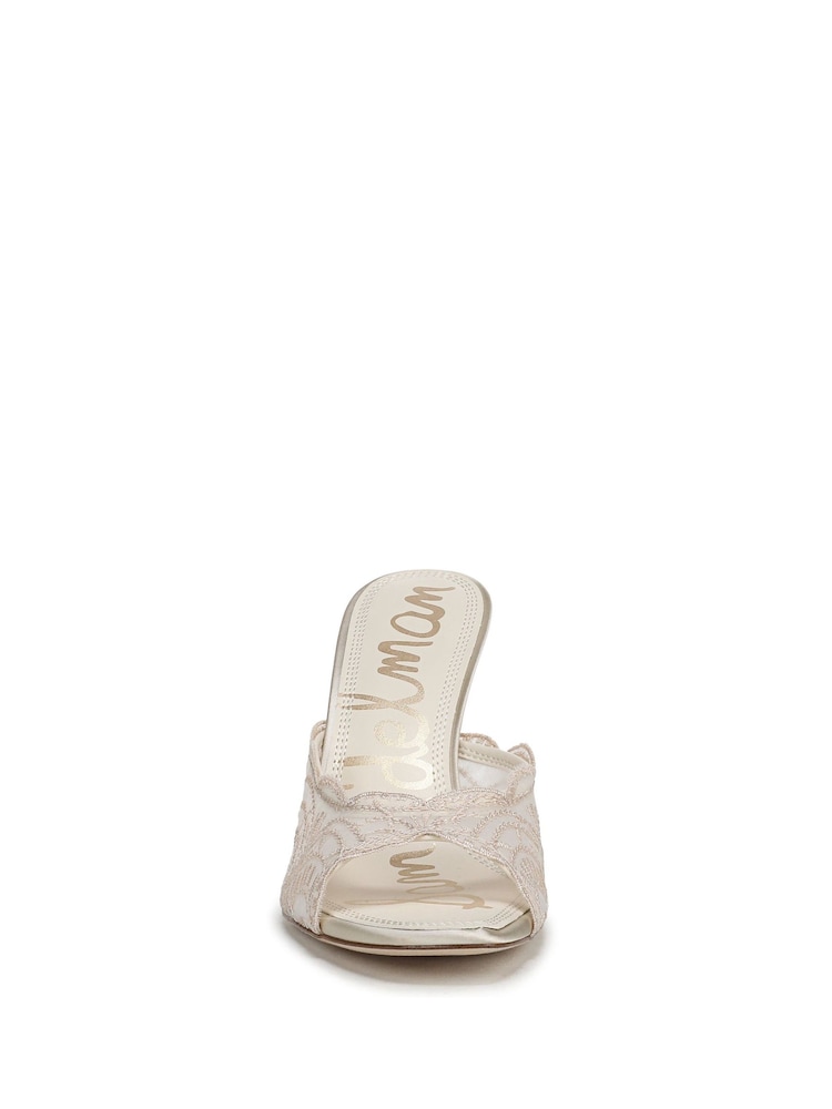 Sam Edelman Cream Iva Regular Fit Slides - Image 8 of 8