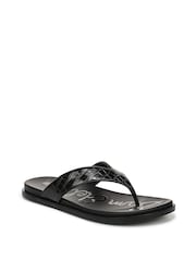 Sam Edelman Black Lila Regular Fit Toe Post Sandals - Image 2 of 3