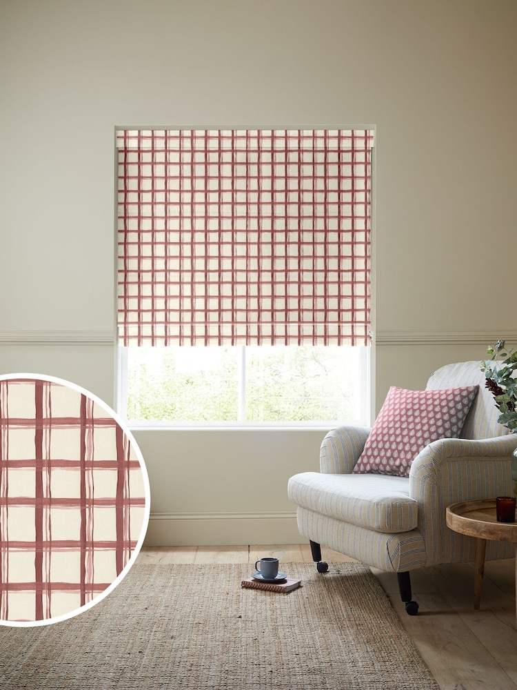 Emily Bond Spiced Red Gingham Made to Measure Blinds - Image 1 of 6