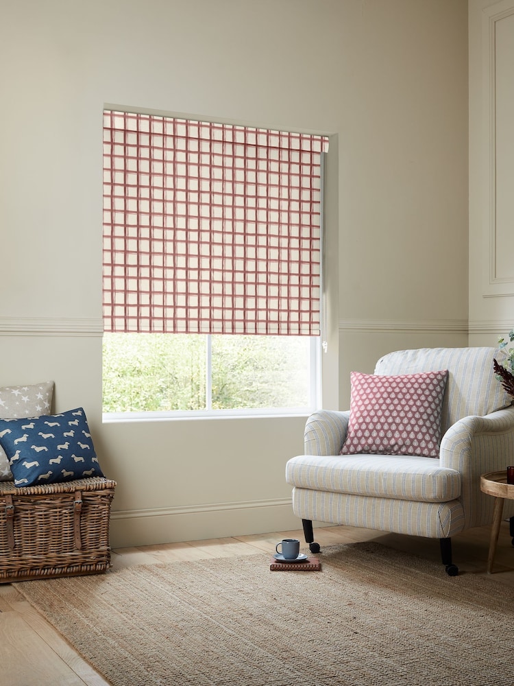 Emily Bond Spiced Red Gingham Made to Measure Blinds - Image 2 of 6 Emily Bond Spiced Red Gingham Made to Measure Blinds - Image 2 of 6