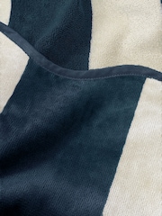 Allure Bath Fashions Navy Scalloped Beach Towel - Image 3 of 4