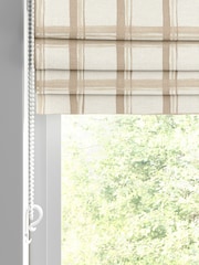 Emily Bond Almond Gingham Made to Measure Blinds - Image 2 of 6