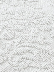 Allure Bath Fashions White Scalloped Jacquard Bath Mat - Image 4 of 4