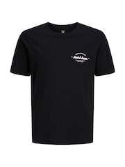 JACK & JONES JUNIOR Black T-Shirt And Shorts Set - Image 2 of 3