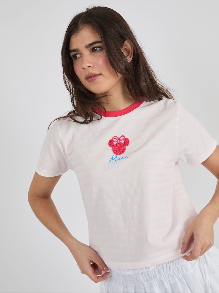Skinnydip Red Disney Minnie Cherry Baby T-Shirt - Image 2 of 3 Skinnydip Red Disney Minnie Cherry Baby T-Shirt - Image 2 of 3