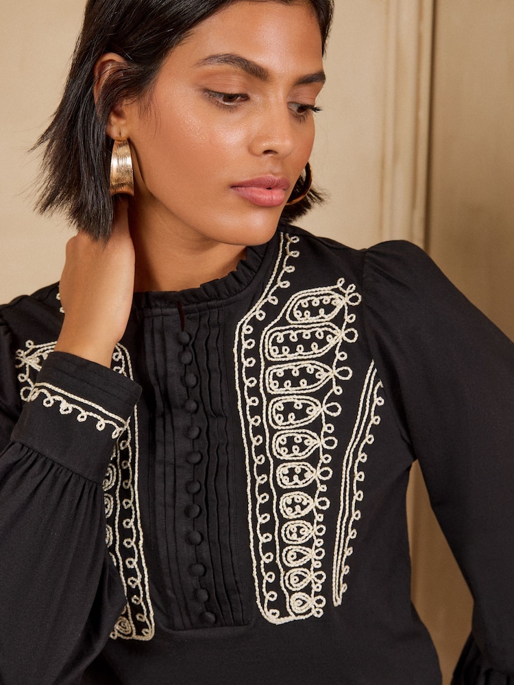 Love & Roses Cornelli Detail Топ с длинными рукавами - Изображение 2 5