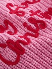 Pink and Red My First Christmas Baby Cardigan (0-18mths) - Image 10 of 10