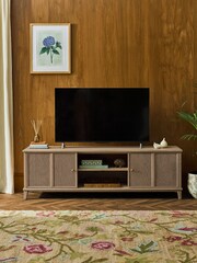 Laura Ashley Light Oak Barcombe Wide Up to 50 Inch TV Unit - Image 1 of 10