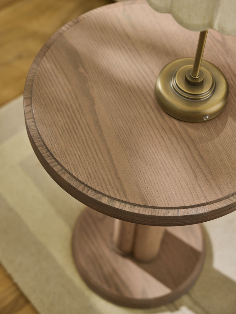 Laura Ashley Light Oak Barcombe Side Table - Image 2 of 6 Laura Ashley Light Oak Barcombe Side Table - Image 2 of 6