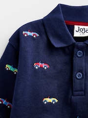 Jojo Maman Bébé Embroidered Polo Romper - Bild 3 von 4