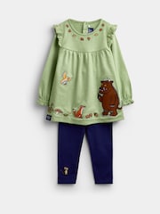 JoJo Maman Bébé Khaki Green The Gruffalo Appliqué Tunic & Leggings Set - Image 1 of 6