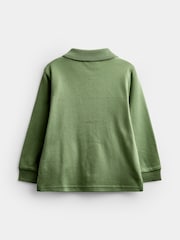JoJo Maman Bébé Green & Natural Highland Cow 2-Pack Polo Shirts - Image 4 of 9