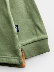 JoJo Maman Bébé Green & Natural Highland Cow 2-Pack Polo Shirts - Image 8 of 9
