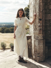 Laura Ashley Lace Midi Dress - Image 1 of 6