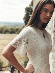 Laura Ashley Lace Midi Dress - Image 5 of 6