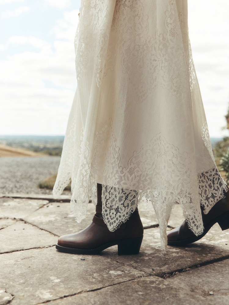 Laura Ashley Lace Midi Dress - Image 6 of 6 Laura Ashley Lace Midi Dress - Image 6 of 6