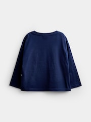 JoJo Maman Bébé Navy Blue Golf Embroidered Top - Image 2 of 4