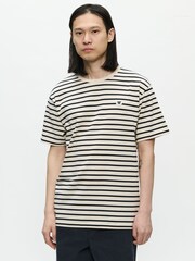 Double A by W.W. Ace Stripe Logo T-Shirt - 5的图像1｝