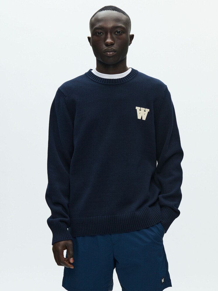 Double A by W.W. Navy Tay Jumper - Image 1 of 5