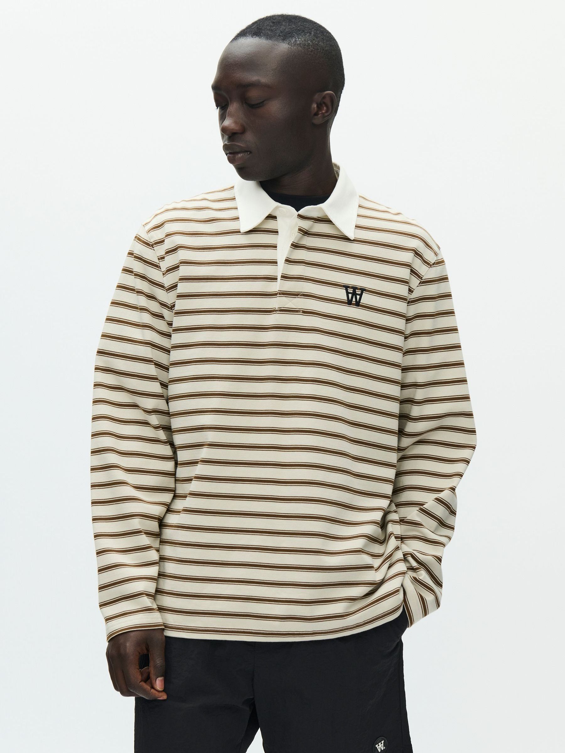  x lwood ポロシャツ XL Buy Double A by Wood Wood Brown Landon Polo Shirt from Next USA