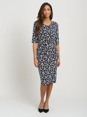 Gina Bacconi Queenie Abstract Print Jersey Dress - Εικόνα 1 από 5