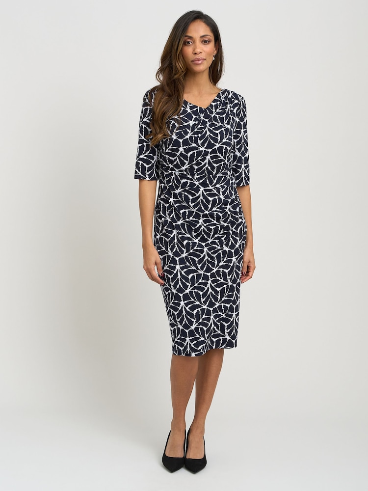 Gina Bacconi Queenie Abstract Print Jersey Dress - Εικόνα 1 από 5