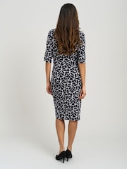 Gina Bacconi Queenie Abstract Print Jersey Dress - Εικόνα 3 από 5