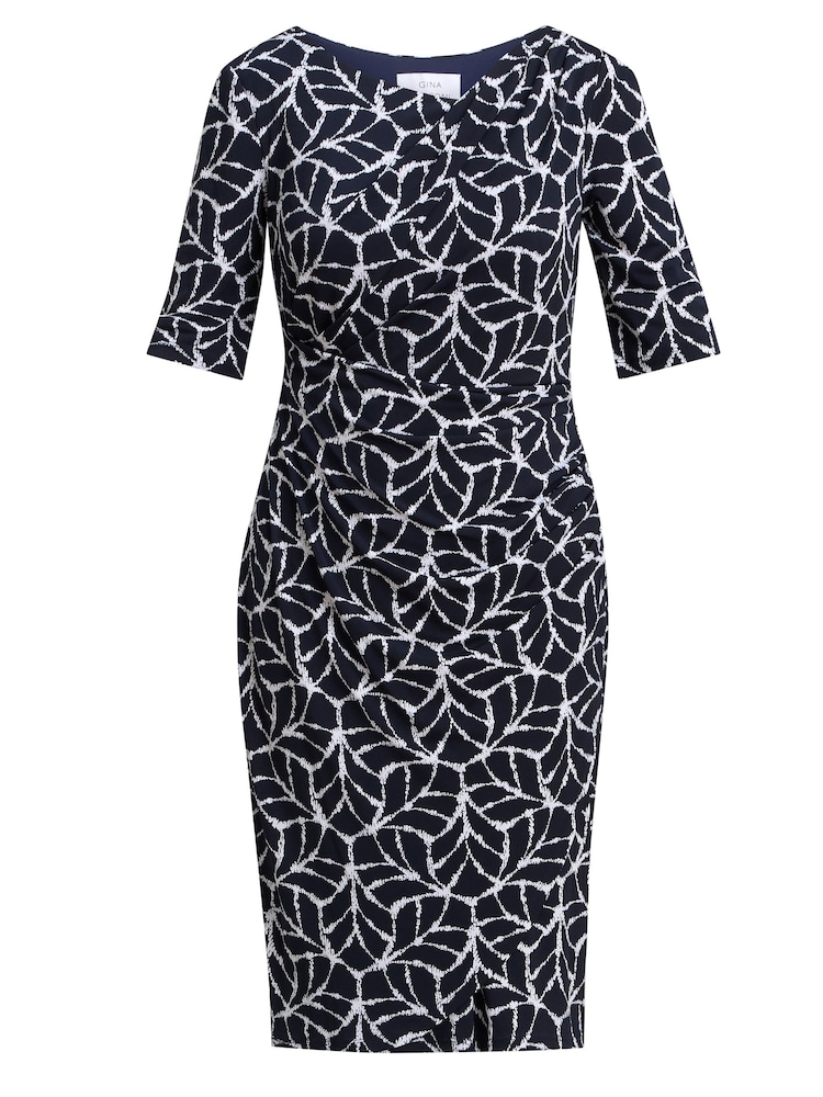 Gina Bacconi Queenie Abstract Print Jersey Dress - Εικόνα 5 από 5