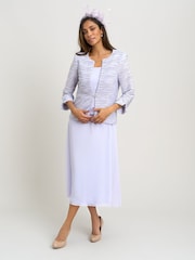 Gina Bacconi Page Fancy Jacket & Chiffon Dress - תמונה 3 מתוך 7